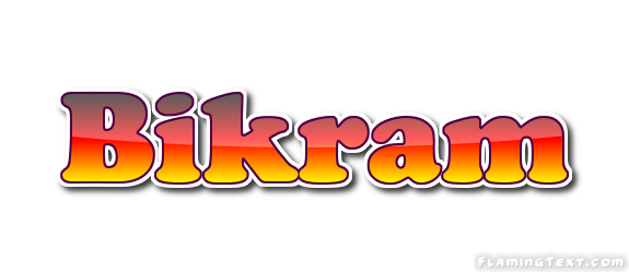 Bikram Logo | Free Name Design Tool from Flaming Text