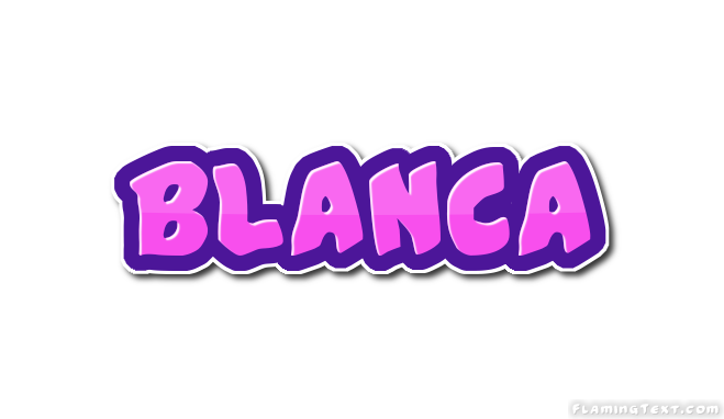 Blanca Logo Free Name Design Tool From Flaming Text