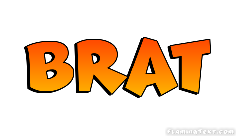 Brat Logo | Free Name Design Tool from Flaming Text