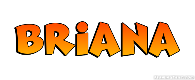 Briana Logo Herramienta de diseño de nombres gratis de Flaming Text