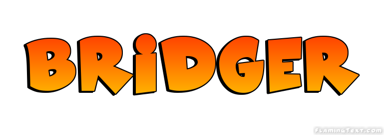 Bridger Logo | Free Name Design Tool from Flaming Text