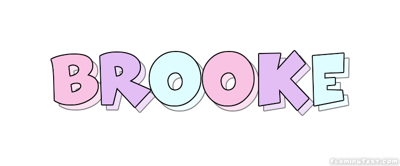 The Name Brooke In Letters