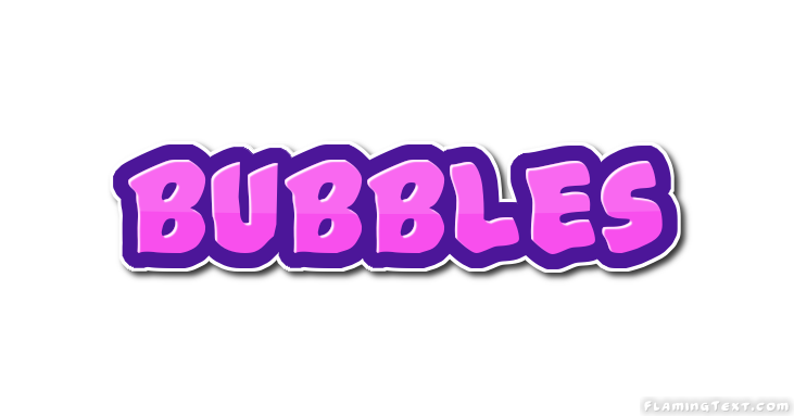 bubble font name