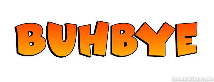 Buhbye ロゴ