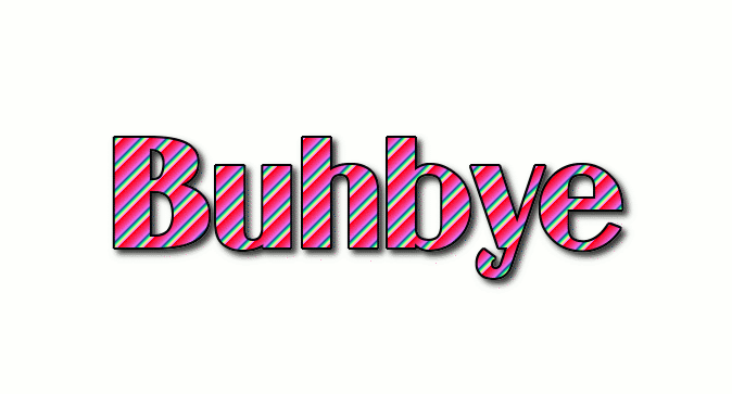 Buhbye ロゴ