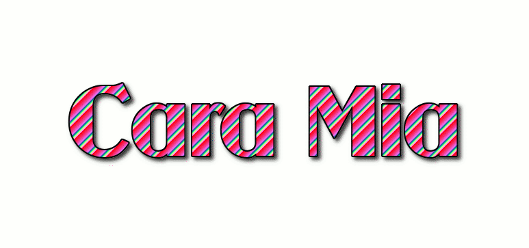 Cara Mia شعار