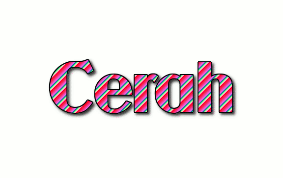 Cerah Logo | Free Name Design Tool from Flaming Text