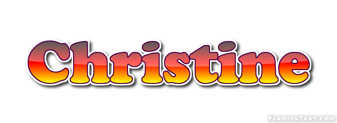 Christine Logo Free Name Design Tool From Flaming Text