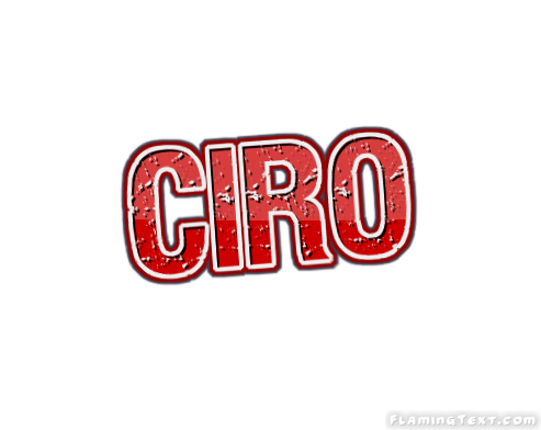 Ciro Logo Herramienta de dise o de nombres gratis de Flaming Text