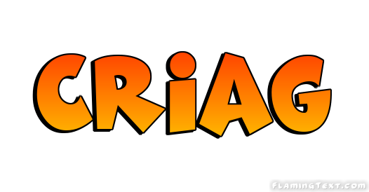 Criag Logo | Free Name Design Tool from Flaming Text
