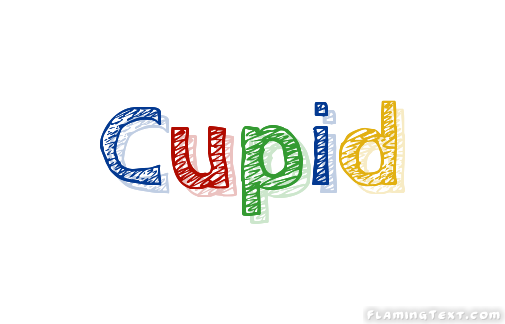 Cupid ロゴ フレーミングテキストからの無料の名前デザインツール