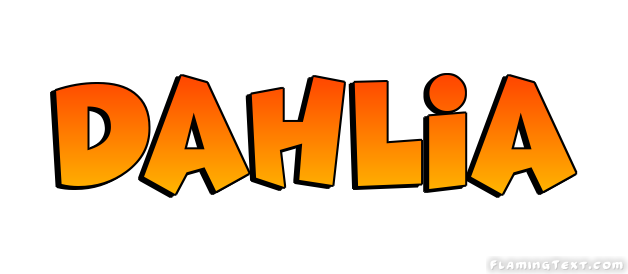 Dahlia Logo | Free Name Design Tool from Flaming Text