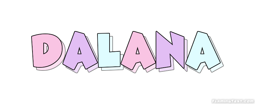 Dalana Logo | Free Name Design Tool from Flaming Text