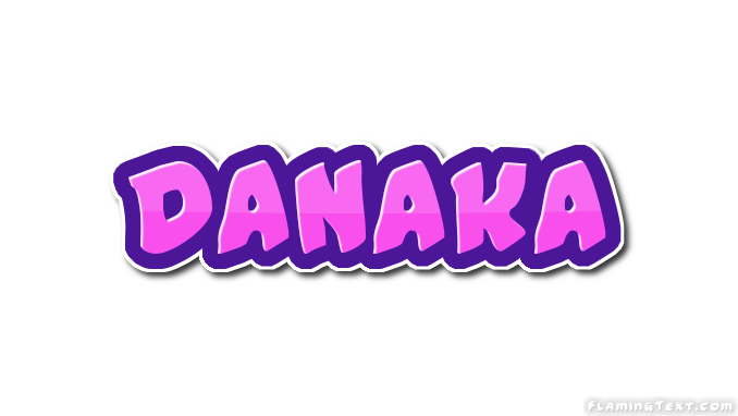 Danaka Logo | Free Name Design Tool from Flaming Text