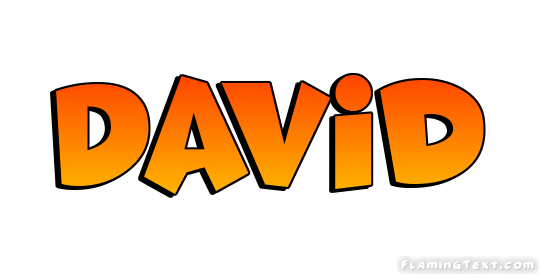 David Logo | Outil de conception de nom gratuit à partir de texte flamboyant