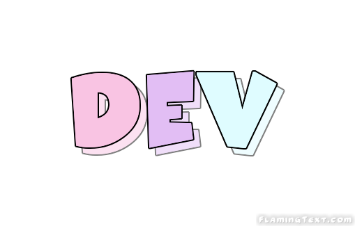 Dev Logo Free Name Design Tool From Flaming Text