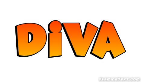 kærlighed hver for sig gået i stykker Diva Logo | Free Name Design Tool from Flaming Text