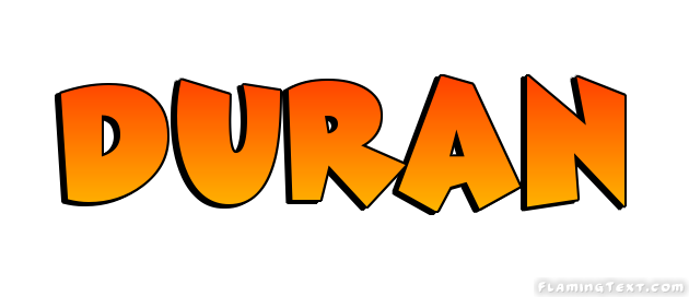 Duran Logo | Free Name Design Tool from Flaming Text