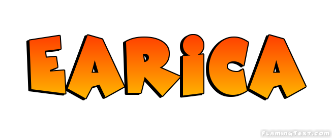 Earica Logo | Free Name Design Tool from Flaming Text