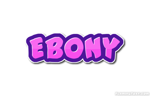  Ebony  Logo Free Name Design Tool from Flaming Text