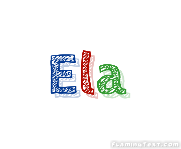 Ela Logo Free Name Design Tool From Flaming Text