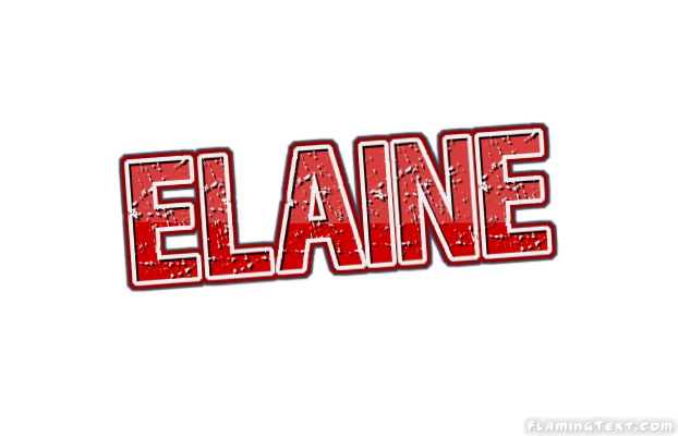 Elaine Лого Бесплатный инструмент для дизайна имени от Flaming Text