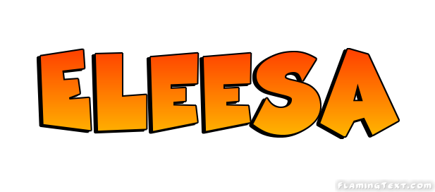Eleesa Logo | Free Name Design Tool from Flaming Text