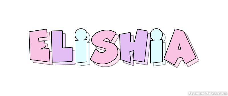 Elishia Logo | Free Name Design Tool from Flaming Text