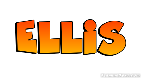 Ellis Лого | Бесплатный инструмент для дизайна имени от Flaming Text