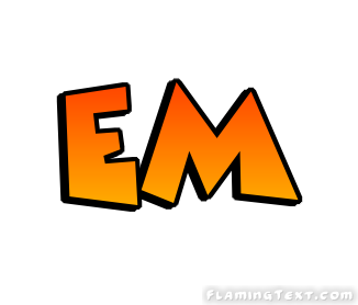 Em Logo Free Name Design Tool Von Flaming Text