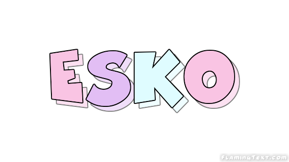 Esko Logo | Free Name Design Tool from Flaming Text