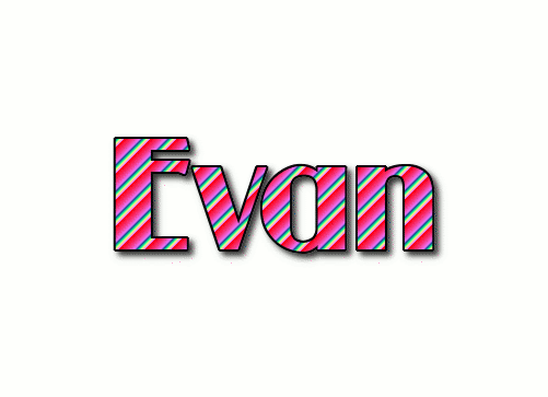 Evan Logo | Free Name Design Tool from Flaming Text