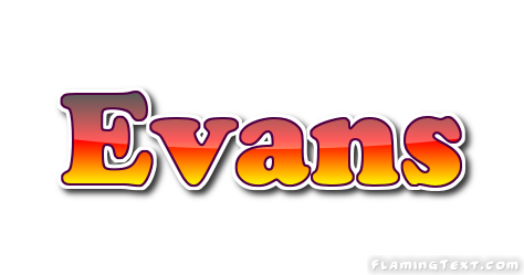 Evans Logo Herramienta de diseño de nombres gratis de Flaming Text