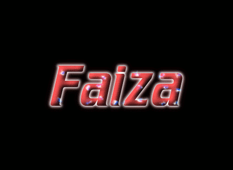 Faiza Logo | Free Name Design Tool from Flaming Text