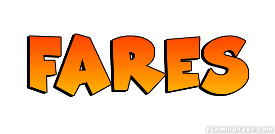 Fares Logo | Free Name Design Tool from Flaming Text