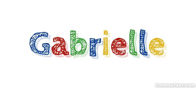 Gabrielle Лого Бесплатный инструмент для дизайна имени от Flaming Text