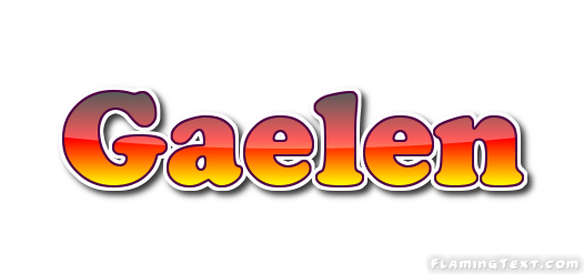 Gaelen Logo | Free Name Design Tool from Flaming Text