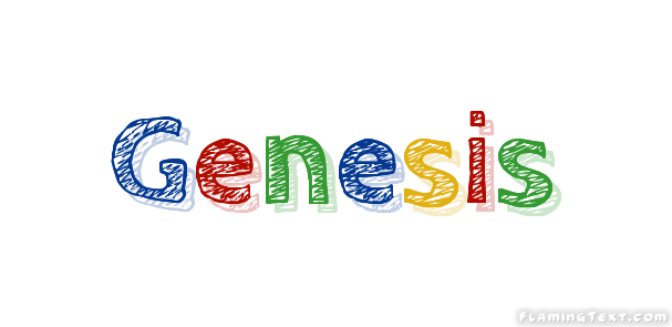 Genesis ロゴ  フレーミングテキストからの無料の名前デザインツール
