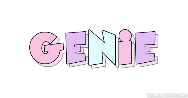 Genie Logo | Free Name Design Tool from Flaming Text