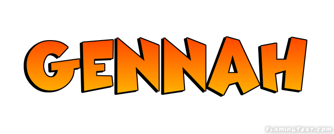 Gennah Logo | Free Name Design Tool from Flaming Text