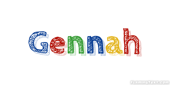 Gennah Logo | Free Name Design Tool from Flaming Text