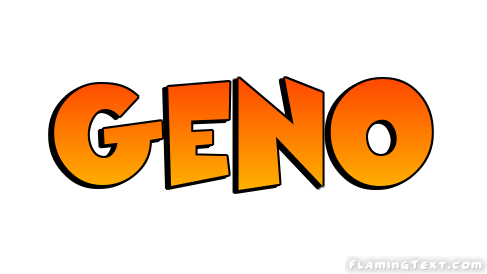 Geno Logo | Free Name Design Tool from Flaming Text