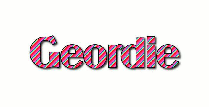Geordie ロゴ フレーミングテキストからの無料の名前デザインツール