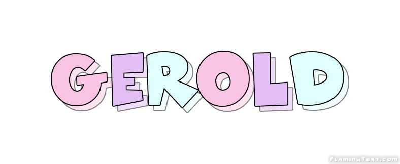 Gerold Logo | Free Name Design Tool from Flaming Text