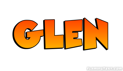 Glen Logo | Free Name Design Tool from Flaming Text