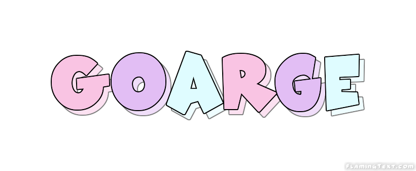 Goarge Logo | Free Name Design Tool from Flaming Text