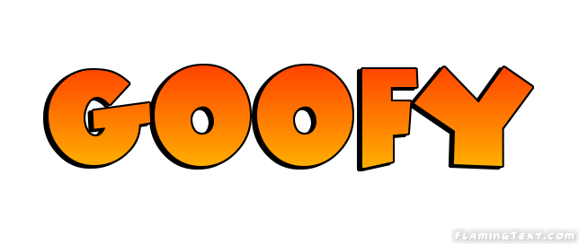 Goofy Лого Бесплатный инструмент для дизайна имени от Flaming Text