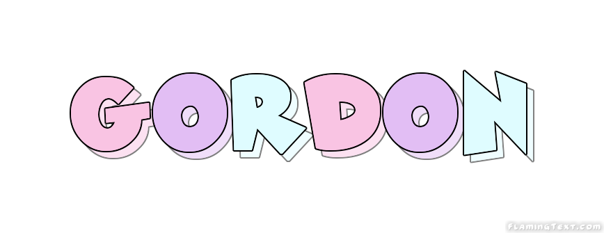 Gordon Logo | Free Name Design Tool from Flaming Text