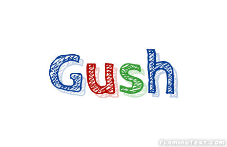 Gush Logo | Free Name Design Tool from Flaming Text