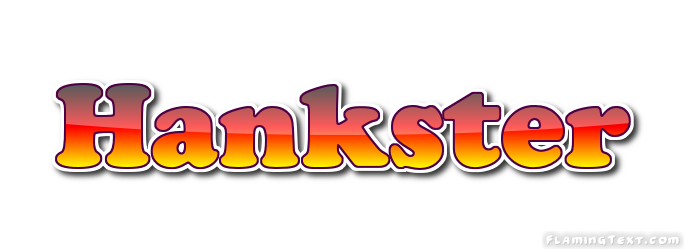 Hankster Logo | Free Name Design Tool from Flaming Text